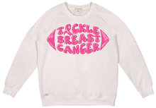 Load image into Gallery viewer, Simply Southern CANCER TACKLE BREAST CANCER Crew Shirt
