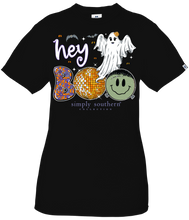 Load image into Gallery viewer, Simply Southern GHOST HEY BOO GLOW IN THE DARK Short Sleeve T-Shirt
