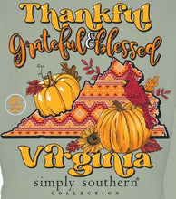 Load image into Gallery viewer, Simply Southern Special Edition VIRGINIA THANKFUL Long Sleeve T-shirt
