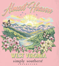 Load image into Gallery viewer, Simply Southern "ALMOST HEAVEN" WEST VIRGINIA EXCLUSIVE Short Sleeve T-Shirt