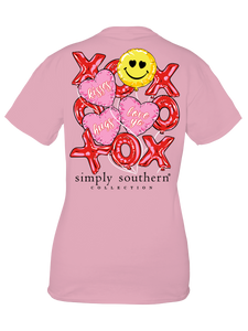 Simply Southern BALLOONS XOXO SMILEY Short Sleeve T-Shirt