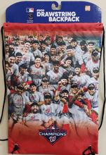 Load image into Gallery viewer, WASHINGTON NATIONALS WORLD SERIES DRAWSTRING BACKPACK