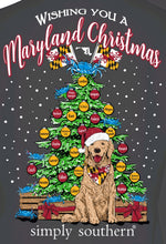 Load image into Gallery viewer, MARYLAND CHRISTMAS Tervis-Simply Southern Stainless 20oz. Travel Cup