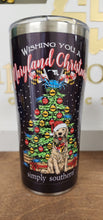 Load image into Gallery viewer, MARYLAND CHRISTMAS Tervis-Simply Southern Stainless 20oz. Travel Cup