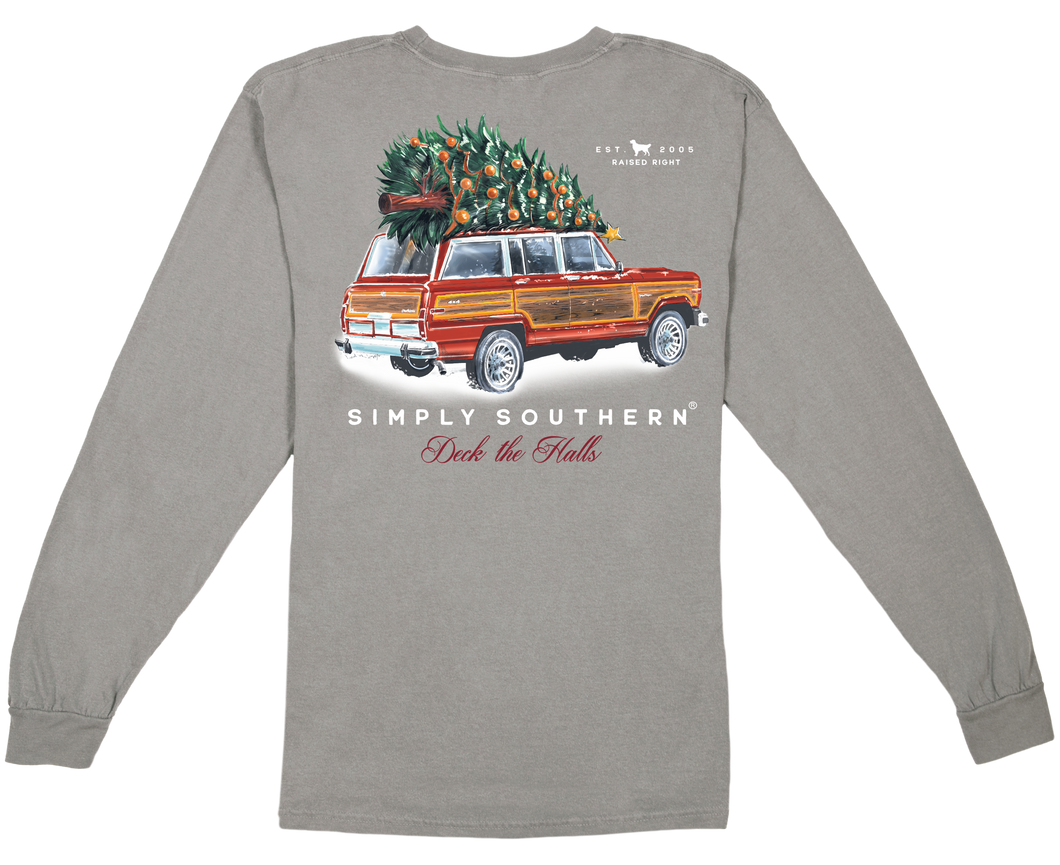 Simply Southern Comfort Colors CHRISTMAS TREE Long Sleeve
