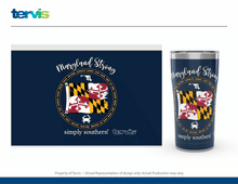 Load image into Gallery viewer, MARYLAND STRONG Tervis-Simply Southern Stainless 20oz. Travel Cup
