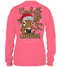 Load image into Gallery viewer, Simply Southern COWBELLS RING ARE YOU LISTENING Long Sleeve T-Shirt
