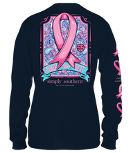 Load image into Gallery viewer, Simply Southern FIGHT FOR LIFE Pink Ribbon Long Sleeve T-Shirt
