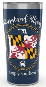 MARYLAND STRONG Tervis-Simply Southern Stainless 20oz. Travel Cup
