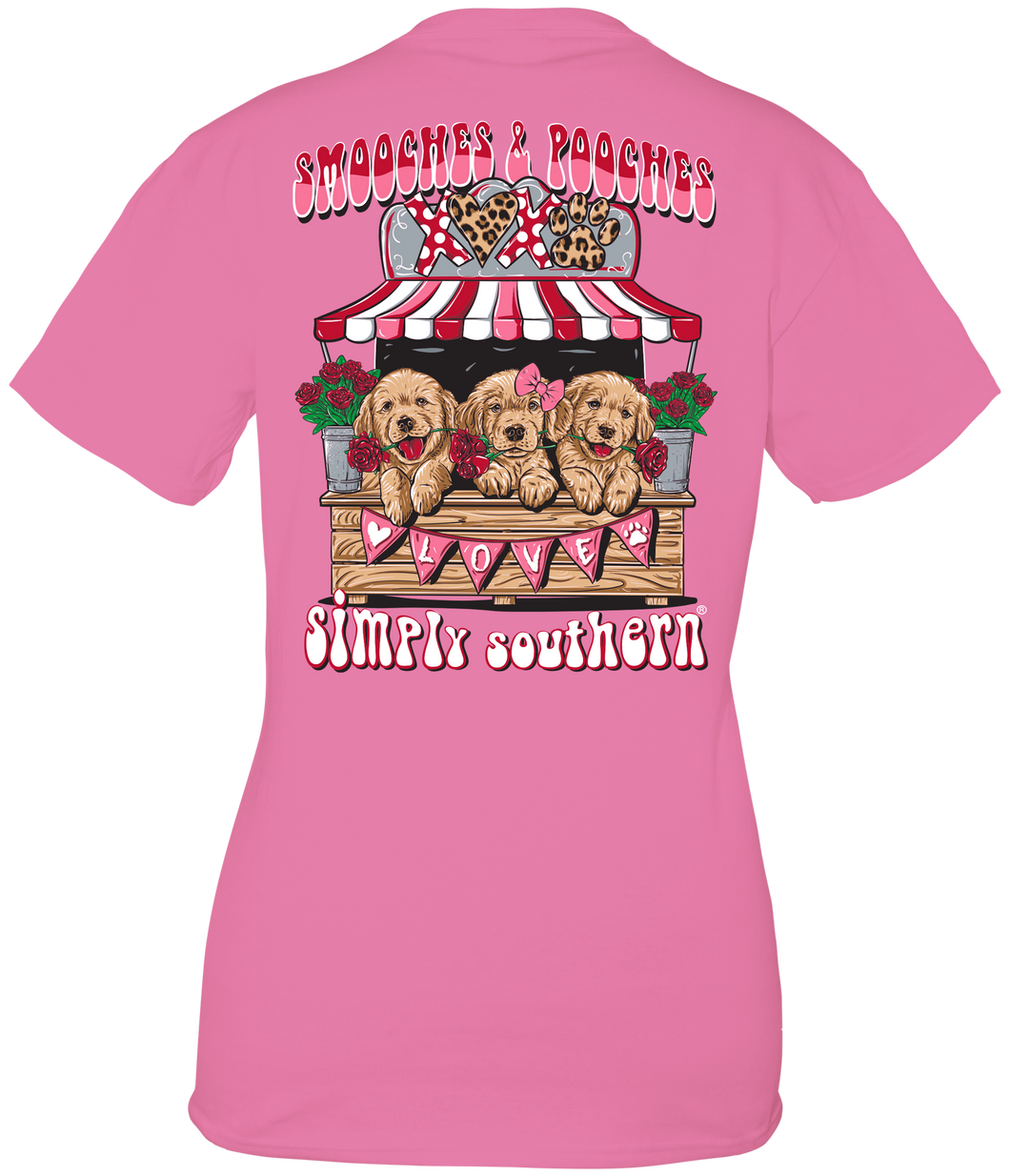 Simply Southern Smooches & Pooches Short Sleeve TShirt