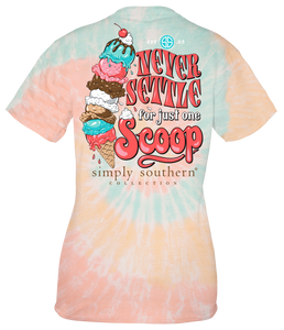 Simply Southern SCOOP NEVER SETTLE FOR JUST ONE Short Sleeve T-Shirt