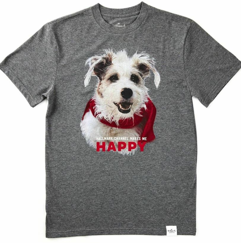 Halllmark Channel Makes Me Happy the Dog Short Sleeve T-Shirt