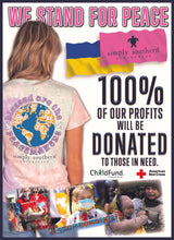 Load image into Gallery viewer, Simply Southern "We Stand For Peace"  Blessed are the Peacemakers Short Sleeve T-Shirt