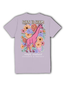 Simply Southern TRACKING BORN TO BLOOM Short Sleeve T-Shirt