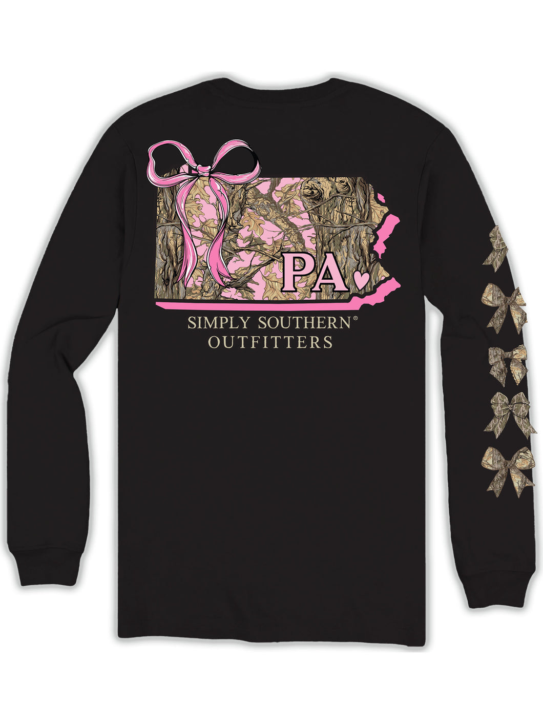 Simply Southern PA STATE-PENNSYLVANIA Long Sleeve T-Shirt