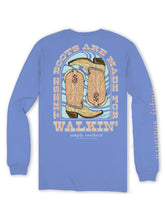 Load image into Gallery viewer, Simply Southern WALKING THESE BOOTS ARE MADE FOR WALKIN&#39; Long Sleeve T-Shirt
