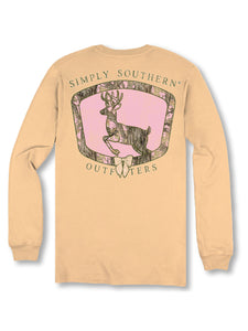 Simply Southern CAMO DEER SIMPLY SOUTHERN OUTFITTERS Long Sleeve T-Shirt