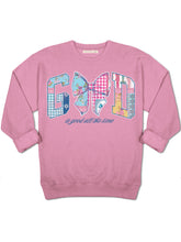 Load image into Gallery viewer, Simply Southern GOD IS GOOD ALL THE TIME Crew Long Sleeve Pull Over
