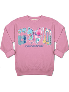 Simply Southern GOD IS GOOD ALL THE TIME Crew Long Sleeve Pull Over