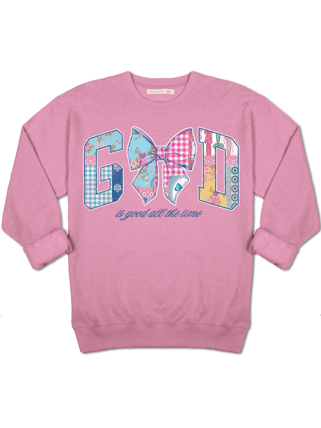 Simply Southern GOD IS GOOD ALL THE TIME Crew Long Sleeve Pull Over