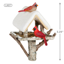 Load image into Gallery viewer, Marjolein&#39;s Garden Winter Cardinals Ornament

