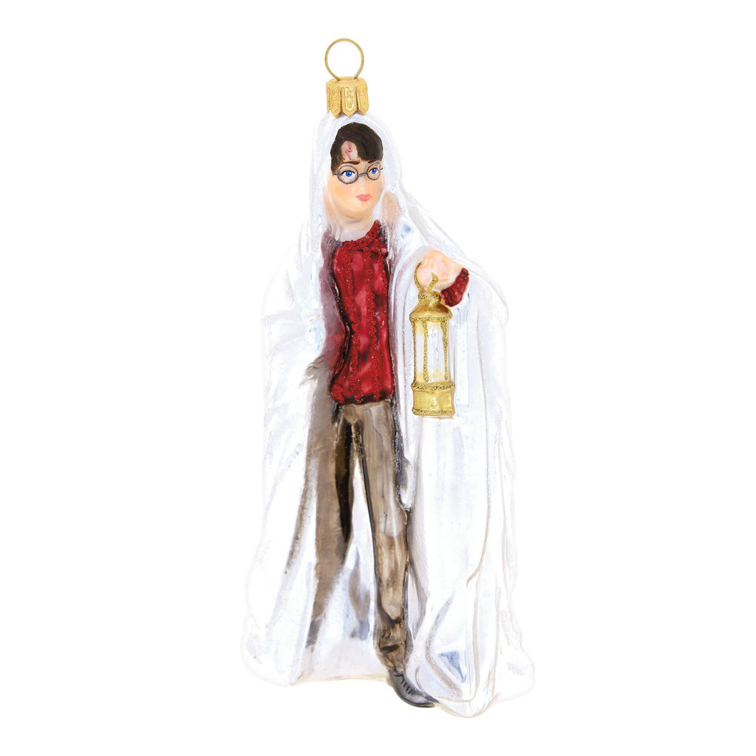 Harry Potter™ Using the Invisibility Cloak™ Glass Ornament