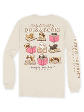 Load image into Gallery viewer, Simply Southern DOGS AND BOOKS Long Sleeve T-Shirt
