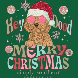 Simply Southern HEY DOOD MERRY CHRISTMAS Long Sleeve T-Shirt