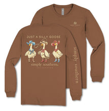 Load image into Gallery viewer, Simply Southern JUST A SILLY GOOSE Long Sleeve T-Shirt
