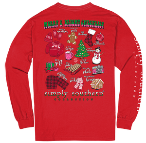 Simply Southern MERRY & BRIGHT CHECKLIST Long Sleeve T-Shirt