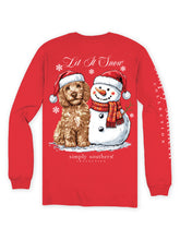 Load image into Gallery viewer, Simply Southern LET IT SNOW DOG SNOWMAN Long Sleeve T-Shirt
