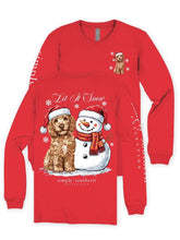 Load image into Gallery viewer, Simply Southern LET IT SNOW DOG SNOWMAN Long Sleeve T-Shirt
