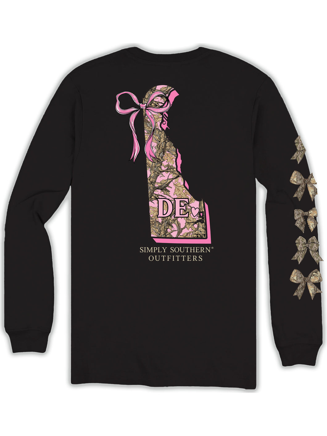 Simply Southern DE STATE-DELAWARE Long Sleeve T-Shirt