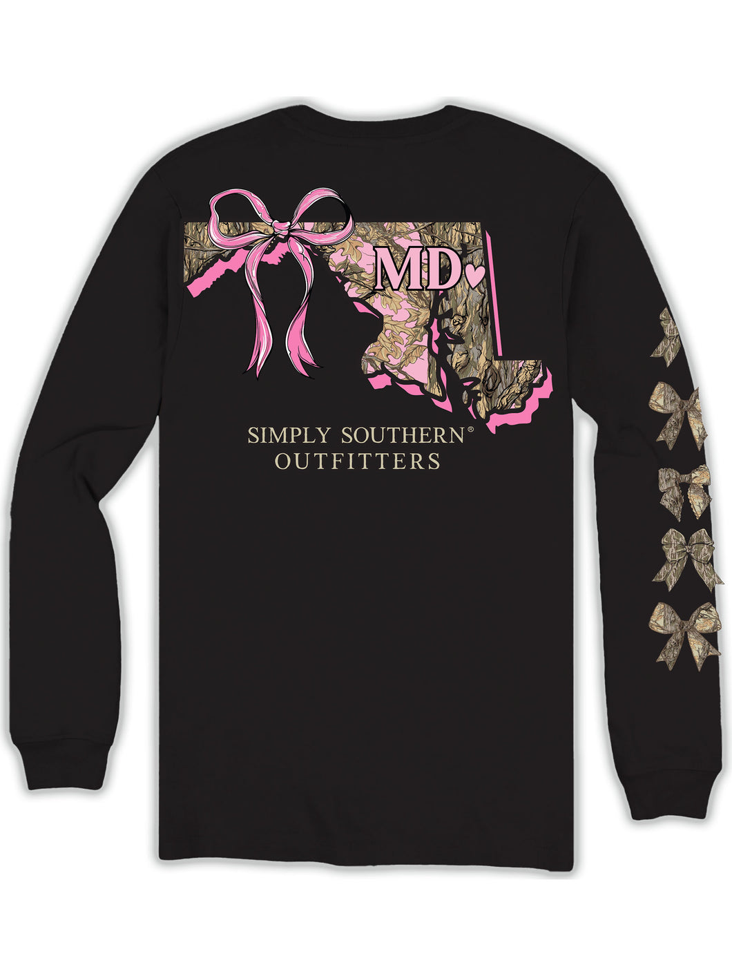 Simply Southern MD STATE-MARYLAND Long Sleeve T-Shirt