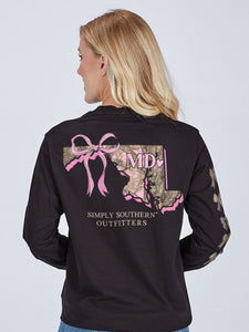 Simply Southern MD STATE-MARYLAND Long Sleeve T-Shirt