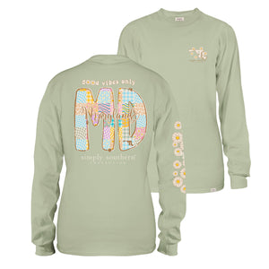 Simply Southern STATE-MD Long Sleeve T-Shirt