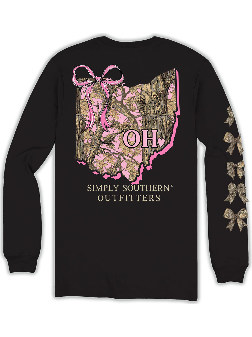 Simply Southern OH STATE-OHIO Long Sleeve T-Shirt
