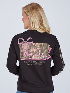 Simply Southern PA STATE-PENNSYLVANIA Long Sleeve T-Shirt