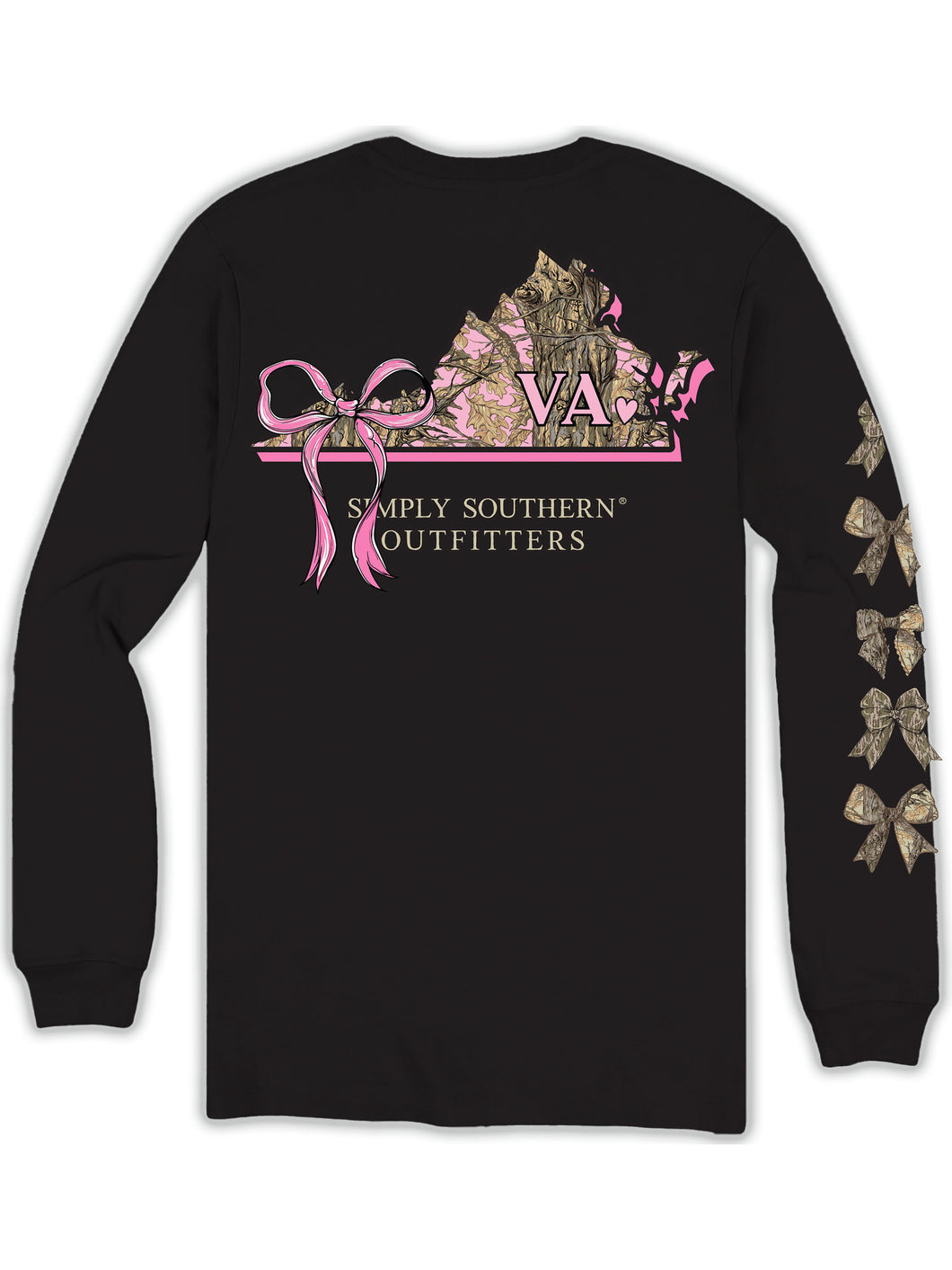 Simply Southern VA STATE-VIRGINIA Long Sleeve T-Shirt