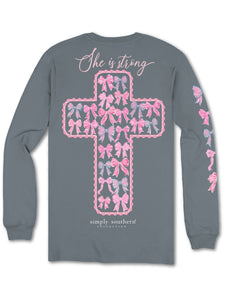 Simply Southern STONG--SHE IS STRONG Long Sleeve T-Shirt