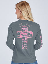 Load image into Gallery viewer, Simply Southern STONG--SHE IS STRONG Long Sleeve T-Shirt
