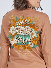 Load image into Gallery viewer, Simply Southern GRATEFUL THANKFUL BLESSED Long Sleeve T-Shirt
