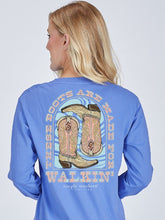 Load image into Gallery viewer, Simply Southern WALKING THESE BOOTS ARE MADE FOR WALKIN&#39; Long Sleeve T-Shirt
