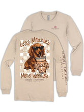 Load image into Gallery viewer, Simply Southern LESS MEANIES MORE WEENIES Long Sleeve T-Shirt

