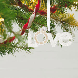 We're Engaged! 2023 Porcelain Ornament