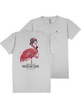 Load image into Gallery viewer, Simply Southern JUSTA GOOD OL&#39; &#39;MERICAN DUE FLAMINGO Men&#39;s Short Sleeve T-Shirt
