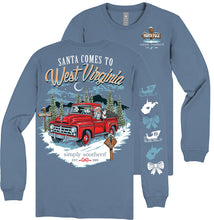 Load image into Gallery viewer, Simply Southern LS Tee WEST VIRGINIA SANTA COAL TRUCK
