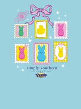 Load image into Gallery viewer, Simply Southern PEEPS STAMPS FRONT DESIGN Short Sleeve T-Shirt
