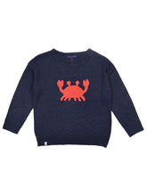 Load image into Gallery viewer, Simply Southern CRAB NAVY SWEATER Long Sleeve
