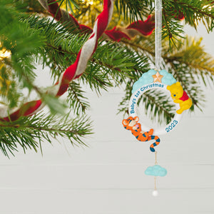 Disney Winnie the Pooh Baby's First Christmas 2023 Ornament